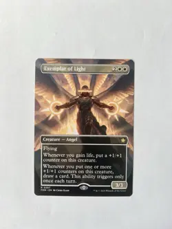 MTG / Exemplar of Light / FDN / #0297 / Regular (Borderless) / Rare / NM - Image 1