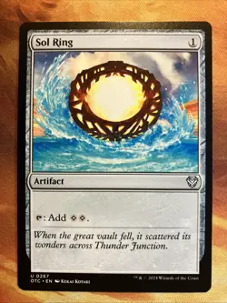 MTG 1 x Sol Ring and 1 x Reliquary Tower Commander: Outlaws of Thunder Junction! - Image 2
