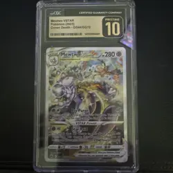 Pokemon Mewtwo VSTAR Crown Zenith Full Art #GG44 CGC 10 Pristine - Image 1