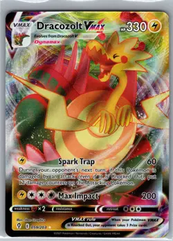 Dracozolt VMAX 059/203 - Pokemon TCG SWSH07: Evolving Skies - Ultra Rare (NM) - Image 1