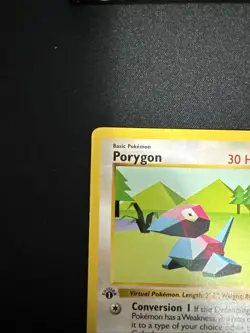 Pokemon TCG Porygon Base Set 1st Edition Uncommon Shadowless 39/102 LP Vintage - Image 4