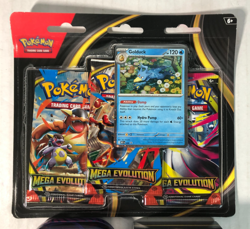 Pokemon Mega Evolution Booster Bundle & Heroes Mini Tin & Golduck 3 Pack Blister - Image 2