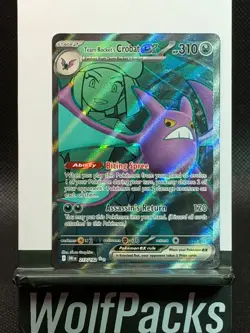 Pokemon TCG Destined Rivals - Team Rocket’s Crobat ex 217/182 SIR Holo - Image 1