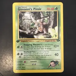 Pokemon Vintage 1st Edition Non-holo Rare Giovanni's Pinsir 24/132 Gym Challenge - Image 1