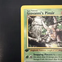 Pokemon Vintage 1st Edition Non-holo Rare Giovanni's Pinsir 24/132 Gym Challenge - Image 2