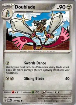 Pokemon TCG Paradox Rift Regular Doublade - Image 1