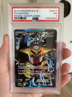 2013 Pokemon PSA 7 Giratina Promo team plasma BW74 - Image 1