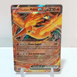 Pokemon Team Rocket's Moltres Ex 31/182 NM- Destined Rivals - Image 1