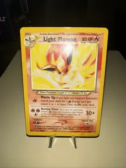 Pokemon Neo Destiny Light Flareon 46/105 Uncommon HP/DMG - Image 2