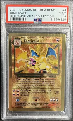 2021 Pokemon Celebrations Ultra Premium Collection Charizard #4 PSA 9 Mint - Image 1