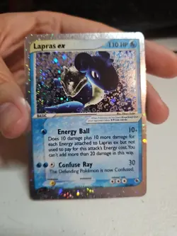 Pokemon TCG Lapras EX Holo Rare Card 110 HP Energy Ball Confuse Ray - Image 1