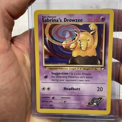 Sabrina's Drowzee 92/132 Common Gym Heroes Pokemon Card Vintage Nintendo NM WOTC - Image 1