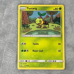 Turtwig 7/156 - Sun & Moon: Ultra Prism - Common - Pokemon Card TCG - LP - Image 1