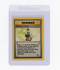 Pokemon Card Pokemon Trader 106/130 Rare Trainer Base Set 2 Near Mint #9 - Image 1