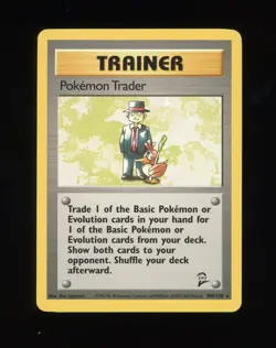 Pokemon Card Pokemon Trader 106/130 Rare Trainer Base Set 2 Near Mint #9 - Image 2