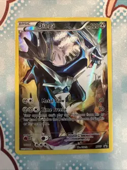 Dialga XY77 Full Art Holo Ultra Rare Black Star Promo Pokemon TCG Card - Image 1