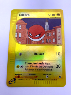 Pokemon Card - Reverse-Holo Voltorb 64/147 Aquapolis *PL* e-Card Uncommon - Image 1