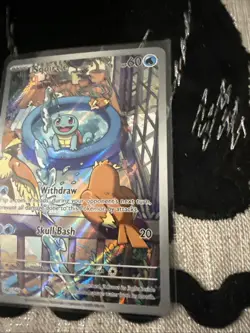 Pokemon Squirtle TCG Stellar Crown Illustration Rare Holo Card 148/142 Sv07 - Image 2