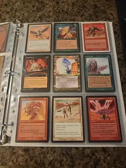 Vintage Magic The Gathering Binder Collection Card Lot MTG 1993-2003 Rares - Image 4