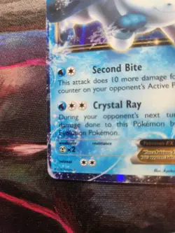 Glaceon EX 20/124 Ultra Rare Card 2016 XY Fates Collide - Image 3