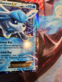 Glaceon EX 20/124 Ultra Rare Card 2016 XY Fates Collide - Image 4