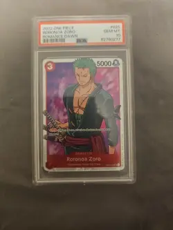 Roronoa Zoro OP01-025 SR Romance Dawn One Piece TCG Card PSA 10 - Image 1