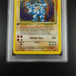 PSA 8 Machamp 8/102 Pokemon Base Set 1999 Holo Rare Graded Card - Image 3