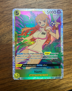 One Piece CCG Nami SR OP08-106 Two Legends Foil Card NM - Image 1