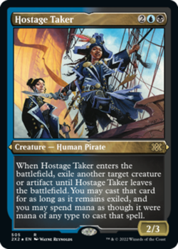 1x Hostage Taker - Foil Etched NM-Mint, English Double Masters 2022 MTG Magic - Image 1