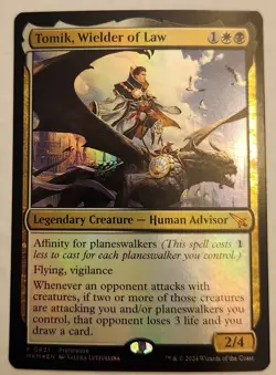 Tomik, Wielder of Law MKM Prerelease #431 Mythic Foil NM+ - Image 1