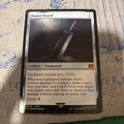 MTG Buster Sword Final Fantasy Regular #255 Fresh Pull Mint Condition 🔥 - Image 1
