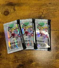 3x Magic The Gathering - Final Fantasy Collector Booster Pack - Sealed NEW - Image 1