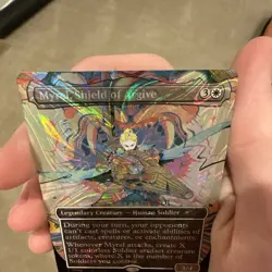 HALO FOIL Myrel, Shield of Argive Encyclopedia Secret Lair Magic MTG NM - Image 3