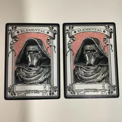 2 Autographed Signed, RK Post token, Star Wars MTG Elemental 3/1 - Image 1