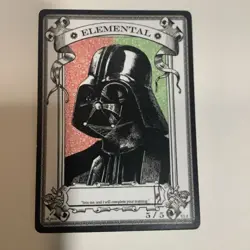 Autographed Signed, RK Post token, Darth Vader, Star Wars MTG Elemental 5/5 - Image 1