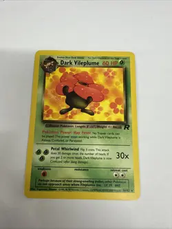 Pokemon TCG Dark Vileplume Team Rocket 30/82 Regular Rare NM - Image 1