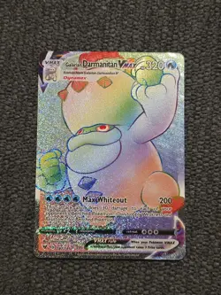 Pokemon Galarian Darmanitan VMAX 187/185 Vivid Voltage SWSH SECRET RARE - Image 1