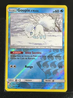 Carte Pokemon Goupix d'Alola 53/214 Reverse SL8 Tonnerre Perdu FR - Image 2