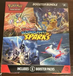 New 2024 Pokemon TCG Scarlet & Violet Surging Sparks Booster Bundle (SEALED) - Image 1