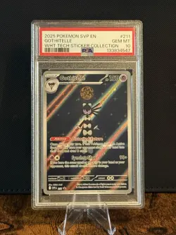 Pokemon White Flare Tech Sticker Collection Gothitelle Promo #211 PSA 10 - Image 1