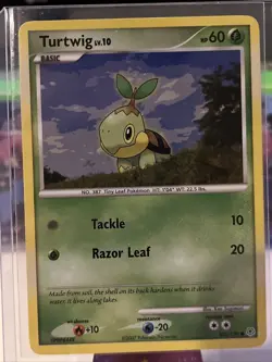 Pokemon TCG Turtwig Diamond & Pearl 103/130 Regular Common MP - Image 1