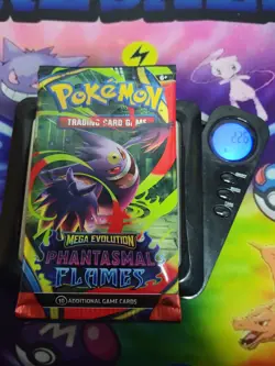 🔥 22.6g HEAVY Pokemon TCG: Mega Evolution Phantasmal Flames Pack FACTORY SEALED - Image 2