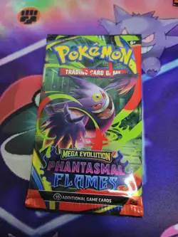 🔥 22.6g HEAVY Pokemon TCG: Mega Evolution Phantasmal Flames Pack FACTORY SEALED - Image 3