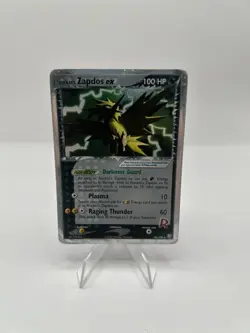 Pokemon TCG Rocket's Zapdos ex 106/109 Team Rocket Returns Holo Rare - HP - Image 1