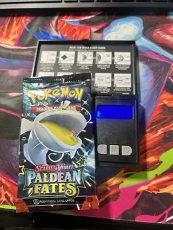 HEAVYU 22.40 Grams! Pokemon Paldean Fates Factory Sealed Booster Pack!! - Image 1