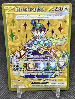Terapagos ex 173/142 Stellar Crown Pokemon Pokemon TCG Gold English Hyper Rare - Image 1