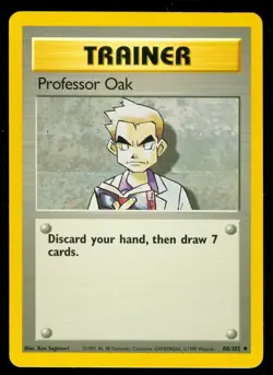 Pokemon PROFESSOR OAK 88/102 - Base Set - - MOD PLAY - Image 1