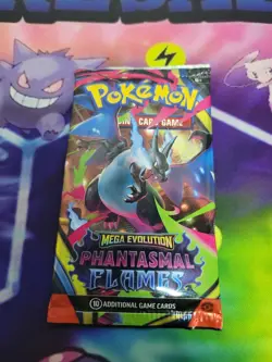 🔥 22.5g HEAVY Pokemon TCG: Mega Evolution Phantasmal Flames Pack FACTORY SEALED - Image 4