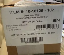 Pokemon Journey Together Enhanced Booster Display Box Sealed Case of 6 - Image 1