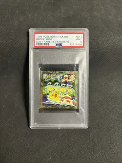 1999 Pokemon Artbox Stickers Series 1 Rare Gold Group Shot #G14 PSA 9 - Image 2